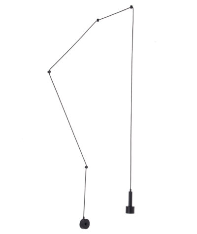 Zambelis Lights Μοντέρνο Φωτιστικό Τοίχου με Ενσωματωμένο LED και Θερμό Λευκό Φως σε Μαύρο Χρώμα 22176